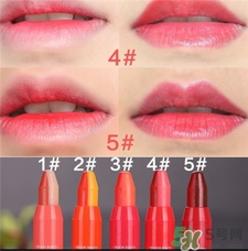 爱丽小屋双色蜡笔口红色号 爱丽小屋双色口红试色